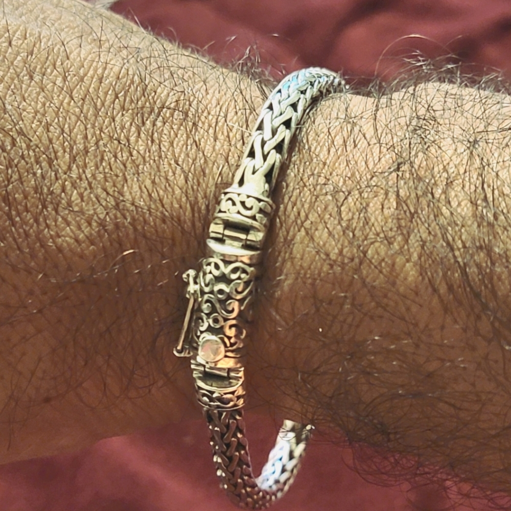 REAL 925 STERLING SILVER - SOLID BRACELET